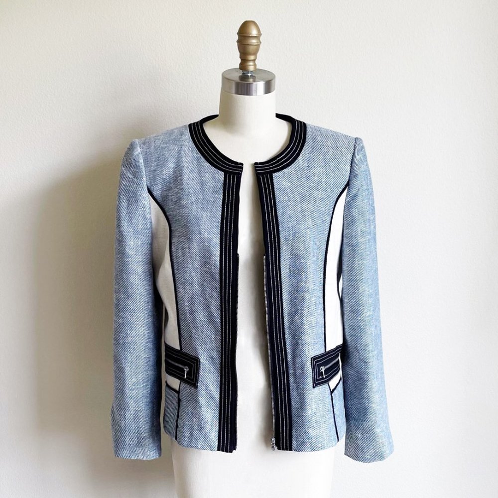 Ellen Tracy Linen Jacket - Picture 1 of 4